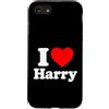 I Love Harry Fun Tees and Gifts Custodia per iPhone SE (2020) / 7/8 I Love Heart Harry Design for Men Women
