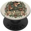 We Read At Dawn Fantasy Dragon Reader Amante dei libri che legge all'alba PopSockets PopGrip Adesivo