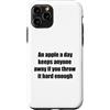 EW PEOPLE INTROVERTS UNITE AT HOME Funny Custodia per iPhone 11 Pro APPLE A DAY TIENE CHIUNQUE LONTANO LUNGHEZZA ABBASTANZA SUL RETRO