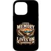 Forever Remembered Memorial Keepsakes Custodia per iPhone 14 Pro Max La tua memoria vive di memoria ricordata per sempre
