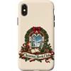 Christmas Season Custodia per iPhone X/XS Lettura natalizia del club del libro di Natale