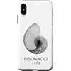Delta12Designs Custodia per iPhone XS Max Fibonacci, nato 1170 - Nautilus Spiral Shell X-Ray