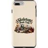 Book Nook Corner Custodia per iPhone 7 Plus/8 Plus Scheletro Book Club Lettura Lettori Halloween