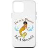 Black Mermaids Funny Mermaid Melanin Wom Custodia per iPhone 12 mini Beach Please I'm A Mermaid Funny Black Sirene Donne Ragazze