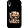 Forever Remembered Memorial Keepsakes Custodia per iPhone XR La tua memoria vive di memoria ricordata per sempre