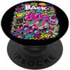 Bahaa's Tee Back to the 80s, Retro Roller Skates Retro Party Art PopSockets PopGrip Adesivo