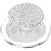 Lace Artful Visions White Lace Butterfly Floral Vintage Pattern Design PopSockets PopGrip per MagSafe