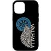 Nordic Wolf Knotwork Illustrations Custodia per iPhone 12/12 Pro Valhalla Fenrir Lupo Vegvisir Nodo Norreno FENRIR