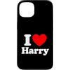 I Love Harry Fun Tees and Gifts Custodia per iPhone 13 I Love Heart Harry Design for Men Women