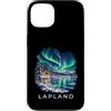 Nordic Skies Travel T-shirt Co. Custodia per iPhone 13 Tour delle vacanze in Lapponia Aurora Borealis Crociera Souvenir Viaggio