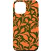 generic Custodia per iPhone 12 Pro Max Arancione Oliva Boho Floral Graphic