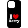 I Love Harry Fun Tees and Gifts Custodia per iPhone 14 Pro Max I Love Heart Harry Design for Men Women