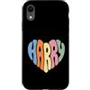 Retro Harry Heart Tees and Gifts Custodia per iPhone XR Retro Harry Heart Design for Men Women Kids