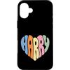 Retro Harry Heart Tees and Gifts Custodia per iPhone 16 Plus Retro Harry Heart Design for Men Women Kids