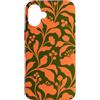 generic Custodia per iPhone 16 Plus Arancione Oliva Boho Floral Graphic