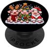 PigletLovers Pimpi Buon Natale Babbo Natale Cappello Vacanze Natale PopSockets PopGrip Adesivo