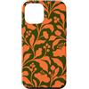 generic Custodia per iPhone 12 mini Arancione Oliva Boho Floral Graphic
