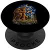 Extraterrestrial Cryptid Space Conspirac Bigfoot Alien Boop Divertente Sasquatch UFO Alieno Notte Stellata PopSockets PopGrip Adesivo