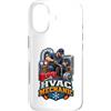 HVAC Mechanic Humor Designs Custodia per iPhone 17 Divertente HVAC meccanico riscaldamento raffreddamento riparazione Tech