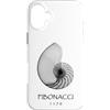 Delta12Designs Custodia per iPhone 16 Plus Fibonacci, nato 1170 - Nautilus Spiral Shell X-Ray