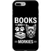 Funny Morkie And Book Design Custodia per iPhone 7 Plus/8 Plus Libri E Morkies Divertente Morkie
