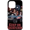 Patriotic Sasquatch Fireworks Celebratio Custodia per iPhone 13 Pro Max Bigfoot Keep On Squatchin' 4 luglio