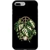 Leafy Alcove Custodia per iPhone 7 Plus/8 Plus Variegato Monstera pianta botanica foglie decorazione finestra