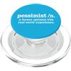 Dry Outlook Dictionary Humor Definizione pessimista Ex ottimista Divertente Umorismo sarcastico PopSockets PopGrip per MagSafe