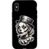 Gothic Clown Girl Dark Fantasy Horror Cl Custodia per iPhone X/XS Gotico pagliaccio ragazza cappello a cilindro carnevale giullare Payasa horror