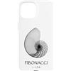 Delta12Designs Custodia per iPhone 15 Fibonacci, nato 1170 - Nautilus Spiral Shell X-Ray
