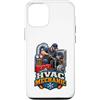 HVAC Mechanic Humor Designs Custodia per iPhone 12/12 Pro Divertente HVAC meccanico riscaldamento raffreddamento riparazione Tech