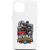 HVAC Mechanic Humor Designs Custodia per iPhone 13 Divertente HVAC meccanico riscaldamento raffreddamento riparazione Tech
