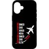 Departure Chapter Aviation Retirement Custodia per iPhone 16 Ritirato 2028 Alfabeto fonetico Pilota di aeroplano Pensionamento