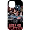 Patriotic Sasquatch Fireworks Celebratio Custodia per iPhone 15 Bigfoot Keep On Squatchin' 4 luglio