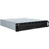 Inter-Tech 2U-2404L Supporto Nero, Argento