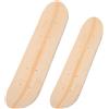 MOBUTOFU 2 Pezzi Tavola da Skateboard in Legno Vuota, Doppia Concavità | Design Doppia Faccia, Finitura Bianca, per Principianti, per Parchi, Feste Artistiche e Pratica