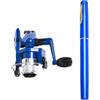Générique Combo Canna Da Pesca Penna E Mulinello Kit Portatile Asta Telescopico | Piccolo Canna Da Pesca Retrattile Per Acqua Salata Mare Fiume Lago Serbatoio Stagno Bolo Pescatore