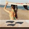 Besttoolifes Pinne posteriori nere per tavola da surf per sistema G5, flessibile | Set elica 3 pezzi, misto fibra di vetro nylon, finitura nera, adatto per scatole G5, curve stabili