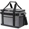 Crabop Borsa termica da 35 l, grande borsa termica per il pranzo, 35 l | Rivestimento in alluminio spesso, mantiene il freddo fino a 12 ore, esterno impermeabile, 35 litri per volume
