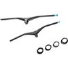 Generico Manubrio Integrato in Carbonio, Compatibile con RYET, ERGO15 | Uso MTB XC; 28.6mm, -17°, 400~440, 740, 80/90/100/110mm, con distanziale