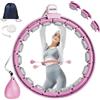 Generisch Hula Hoop - Hula Hoop per adulti, silenzioso, con sistema a scatto regolabile da 29 a 40 cm
