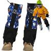 Janurium Ghette per gambe da neve, leggere, traspiranti, regolabili | Impermeabile Bambini Gamba Stivali Ghette Inverno Outdoor Caccia Arrampicata Trekking Camminare Campeggio Giardinaggio