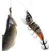 Zqkimzi Esca Per Calamari 8 Cm Polpo Esca Ad Affondamento Lento | Fosforescente Design Realistico Gamberetto Artificiali Calamari Pesca Acqua Salata Per Pesca Mare Sottomarino Laghi Fiumi