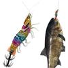 Wcybym Esca Per Calamari 8 cm Esca Per Polpo Con Doppio Amo a Ombrello | Fosforescente Al Buio Design Realistico Gamberetto Esche Per Calamari Acqua Salata Per Pesca Mare Sottomarino Laghi Fiumi