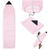 GORGECRAFT 180 * 50cm Calzino Tavola Surf Tessuto Elasticizzato Maglia Surf | Borsa Protettiva Impermeabile A Righe Rosa per Tavole Da Surf Longboard Ibride Shortboard e Tavole Divertenti per L'Estate.