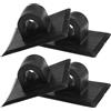 Angoily 4 Pezzi Supporto Motore per Kayak in PVC e Plastica Nero, Leggero | Resiste AI Raggi UV, Installazione Semplice, per Motore Elettrico e Gommone, Uso in Acqua