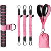 Générique Fascia di Resistenza A Pedale Set Di Cinghie Di Allungamento Elastiche per | Con Manico E Bande Di Resistenza Yoga A Pedale Rimovibile Per Fitness Pilates Allenamento Forza Fisica Palestra