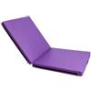 KiBcsLic Tappeto da Ginnastica con Rivestimento in Pelle PU Compatto Materasso da namento con Chiusura Resistente Tappetino Pieghevole Maniglia
