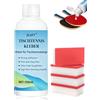 ZLXFT Colla per Tennis da Tavolo,Colla per Ping Pong,Table Tennis Glue,Colla per Racchetta da Ping Pong,Pulitore per Racchette da Ping Pong,Colla per Tennis da Tavolo,con Pennello Spugna,100ml