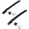 Jurtmy Per robuste cinghie con fibbia in nylon PP per pattini in linea | Materiale in nylon PP, lunghezza regolabile, per pattini in linea e pattini a rotelle, nero, durevole
